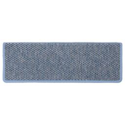 Berkfield Home Stair Mats Self-adhesive Sisal-Look 15 pcs 65x21x4 cm Blue - Size: Medium - thumbnail 6