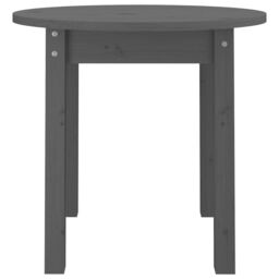 Berkfield Home Coffee Table Grey Ã˜ 45x40 cm Solid Wood Pine - thumbnail 5