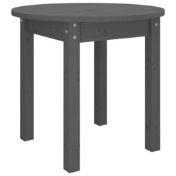 Berkfield Home Coffee Table Grey Ã˜ 45x40 cm Solid Wood Pine - thumbnail 2