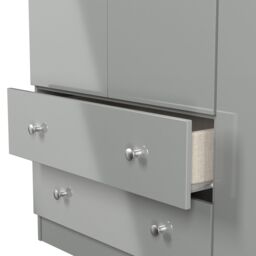 Ready Assembled 2 U Newlyn Triple Wardrobe with 2 Drawers (Ready Assembled) in Dark Grey - thumbnail 7