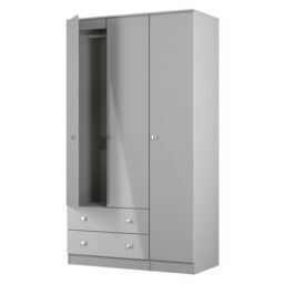 Ready Assembled 2 U Newlyn Triple Wardrobe with 2 Drawers (Ready Assembled) in Dark Grey - thumbnail 5