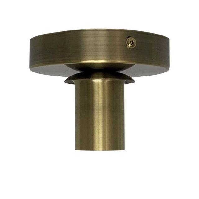 First Choice Lighting Cynthia - Antique Brass Ceiling Flush Mount Ceiling Light for Shades in Bronze - image 1
