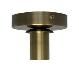 First Choice Lighting Cynthia - Antique Brass Ceiling Flush Mount Ceiling Light for Shades in Bronze - thumbnail 1