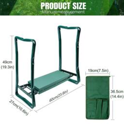 EONLION Garden Kneeler & Seat Kneeling Stool in Green - Size: 100 cm - thumbnail 2