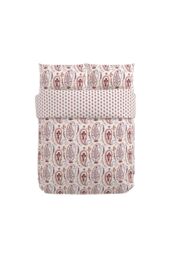 Sanderson 'Jamilia' Cotton Duvet Cover Set in Pink - Size: Super King - thumbnail 4
