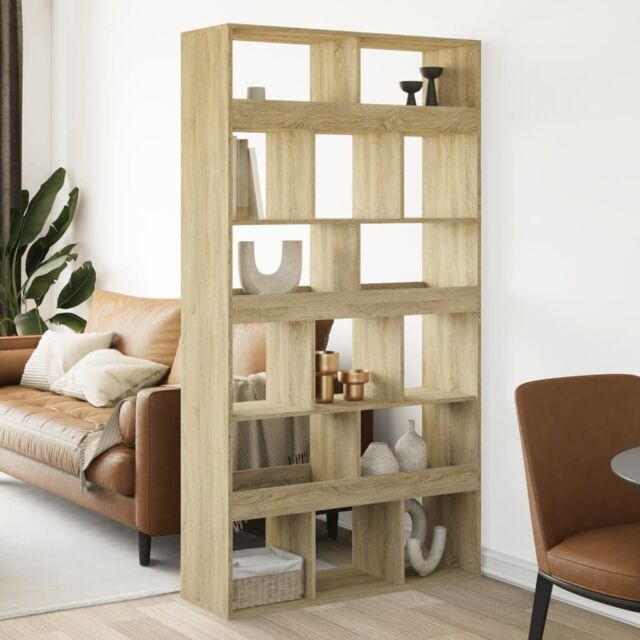Berkfield Home Room Divider Sonoma Oak 100x33x187.5 cm Engineered Wood in Brown - image 1