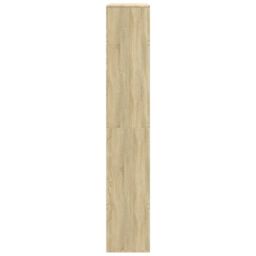 Berkfield Home Room Divider Sonoma Oak 100x33x187.5 cm Engineered Wood in Brown - thumbnail 5