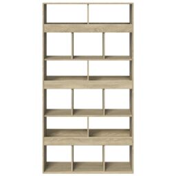 Berkfield Home Room Divider Sonoma Oak 100x33x187.5 cm Engineered Wood in Brown - thumbnail 4