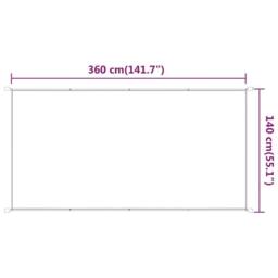 Berkfield Home Vertical Awning Light Green 140x360 cm Oxford Fabric - thumbnail 6