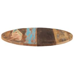Berkfield Home Round Table Top 80 cm 25-27 mm Solid Reclaimed Wood - thumbnail 3