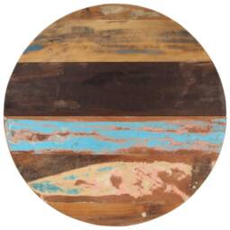 Berkfield Home Round Table Top 80 cm 25-27 mm Solid Reclaimed Wood - thumbnail 2