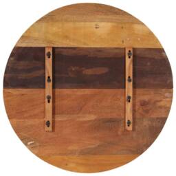 Berkfield Home Round Table Top 80 cm 25-27 mm Solid Reclaimed Wood - thumbnail 4
