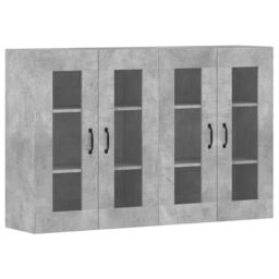 Berkfield Home Wall Mounted Cabinets 2 pcs Concrete Grey Engineered Wood - thumbnail 2