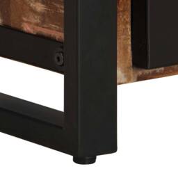 Berkfield Home Beautiful Bedside Cabinet Multicolour 40x30x51 cm Solid Wood Reclaimed - Size: 40 x 30 x 51 cm - thumbnail 9