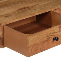 Berkfield Home Wall Desk 90x40x170 cm Solid Acacia Wood in Brown - Size: 90 x 40 x 170 cm - thumbnail 5