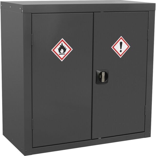 Loops CoSHH Substance Cabinet - 900 x 460 x 900mm - Two Doors - 2-Point Key Lock - image 1