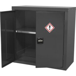 Loops CoSHH Substance Cabinet - 900 x 460 x 900mm - Two Doors - 2-Point Key Lock - thumbnail 5