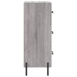 Berkfield Home Sideboard Grey Sonoma 34.5x34x90 cm Engineered Wood - thumbnail 7