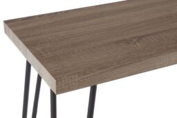 Orsina Spacious Borough Console Table, Sleek Hairpin Legs Hallway Table, Wooden Top Console Table For Living Room in Natural - thumbnail 4