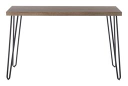 Orsina Spacious Borough Console Table, Sleek Hairpin Legs Hallway Table, Wooden Top Console Table For Living Room in Natural - thumbnail 6