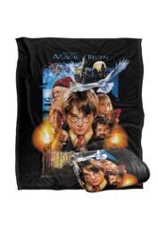 Warner Brothers Harry Potter Movie Poster Blanket 152 x 127 cm in White - thumbnail 2