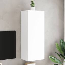 Berkfield Home TV Wall Cabinet White 40.5x30x102 cm Engineered Wood - thumbnail 2