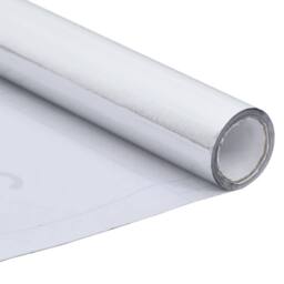 Berkfield Home Self-adhesive Furniture Film High Gloss Silver 500x90 cm PVC - thumbnail 4