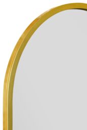 "MirrorOutlet Gold Metal Framed Arched Wall Garden Mirror 55"" X 27.5"" (140 X 70CM) - Size: 1 Pack" - thumbnail 5