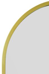 "MirrorOutlet Gold Metal Framed Arched Wall Garden Mirror 55"" X 27.5"" (140 X 70CM) - Size: 1 Pack" - thumbnail 4
