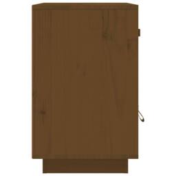 Berkfield Home Beautiful Bedside Cabinet Honey Brown 40x34x55 cm Solid Wood Pine - Size: 40 x 34 x 55 cm - thumbnail 7