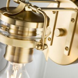Netlighting Kichler Brinley Wall Lamp Brushed Brass in Yellow - thumbnail 5