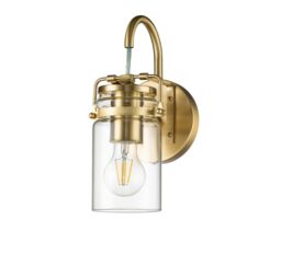 Netlighting Kichler Brinley Wall Lamp Brushed Brass in Yellow - thumbnail 2