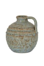 KDMD Capella Krater Jug Vase - Modern Neutral Decorative Home Accent in Blue
