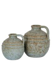 KDMD Capella Krater Jug Vase - Modern Neutral Decorative Home Accent in Blue - thumbnail 4