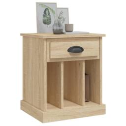 Berkfield Home Elegant Bedside Cabinets 2 pcs Sonoma Oak 43x36x50 cm in Light Brown - Size: 43 x 36 x 50 cm - thumbnail 4