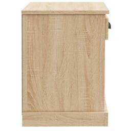 Berkfield Home Elegant Bedside Cabinets 2 pcs Sonoma Oak 43x36x50 cm in Light Brown - Size: 43 x 36 x 50 cm - thumbnail 9