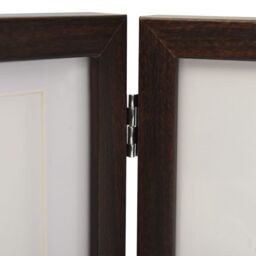 Berkfield Home Trifold Photo Frame Collage Dark Brown 22x15 cm+2x - Size: 22x15 cm - thumbnail 5