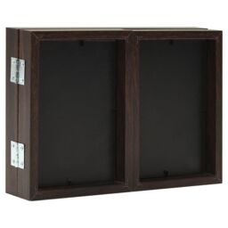 Berkfield Home Trifold Photo Frame Collage Dark Brown 22x15 cm+2x - Size: 22x15 cm - thumbnail 4