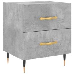 Berkfield Home Bedside Cabinets 2 pcs Concrete Grey 40x35x47.5 cm Engineered Wood - thumbnail 5