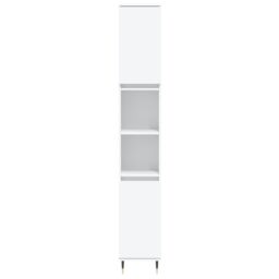 Berkfield Home 3 Piece Bathroom Furniture Set White Engineered Wood - thumbnail 6