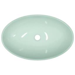 Berkfield Home Basin Tempered Glass 54.5x35x15.5 cm White - thumbnail 5