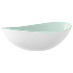 Berkfield Home Basin Tempered Glass 54.5x35x15.5 cm White - thumbnail 2