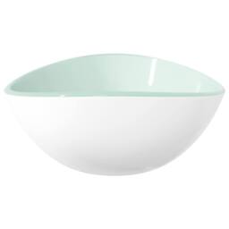 Berkfield Home Basin Tempered Glass 54.5x35x15.5 cm White - thumbnail 4