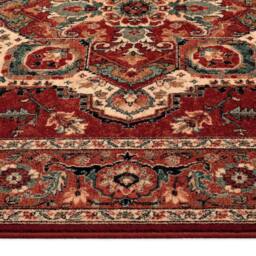 The Rug Shop UK Red Wool Border Floral Traditional Luxurious Easy To Clean Area Rug - Size: 160 cm x 240 cm - thumbnail 3