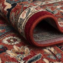 The Rug Shop UK Red Wool Border Floral Traditional Luxurious Easy To Clean Area Rug - Size: 160 cm x 240 cm - thumbnail 7