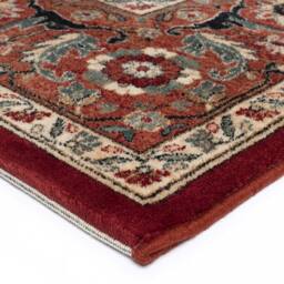 The Rug Shop UK Red Wool Border Floral Traditional Luxurious Easy To Clean Area Rug - Size: 160 cm x 240 cm - thumbnail 6
