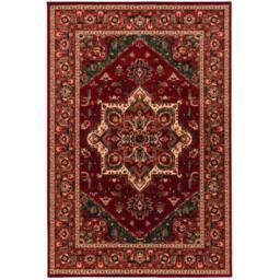 The Rug Shop UK Red Wool Border Floral Traditional Luxurious Easy To Clean Area Rug - Size: 160 cm x 240 cm - thumbnail 9