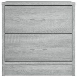 Berkfield Home Bedside Cabinets 2 pcs Grey Sonoma 40x30x40 cm Engineered Wood - Size: 40 x 30 x 40 cm - thumbnail 4