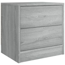 Berkfield Home Bedside Cabinets 2 pcs Grey Sonoma 40x30x40 cm Engineered Wood - Size: 40 x 30 x 40 cm - thumbnail 3