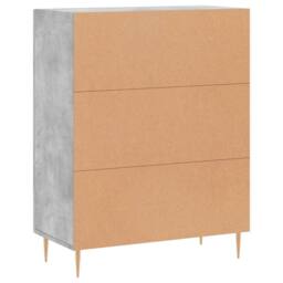 Berkfield Home Sideboard Concrete Grey 69.5x34x90 cm Engineered Wood - thumbnail 8